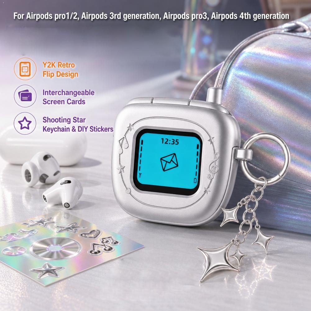Airpod Case Cover - For AirPods Case Retro Flip Phone