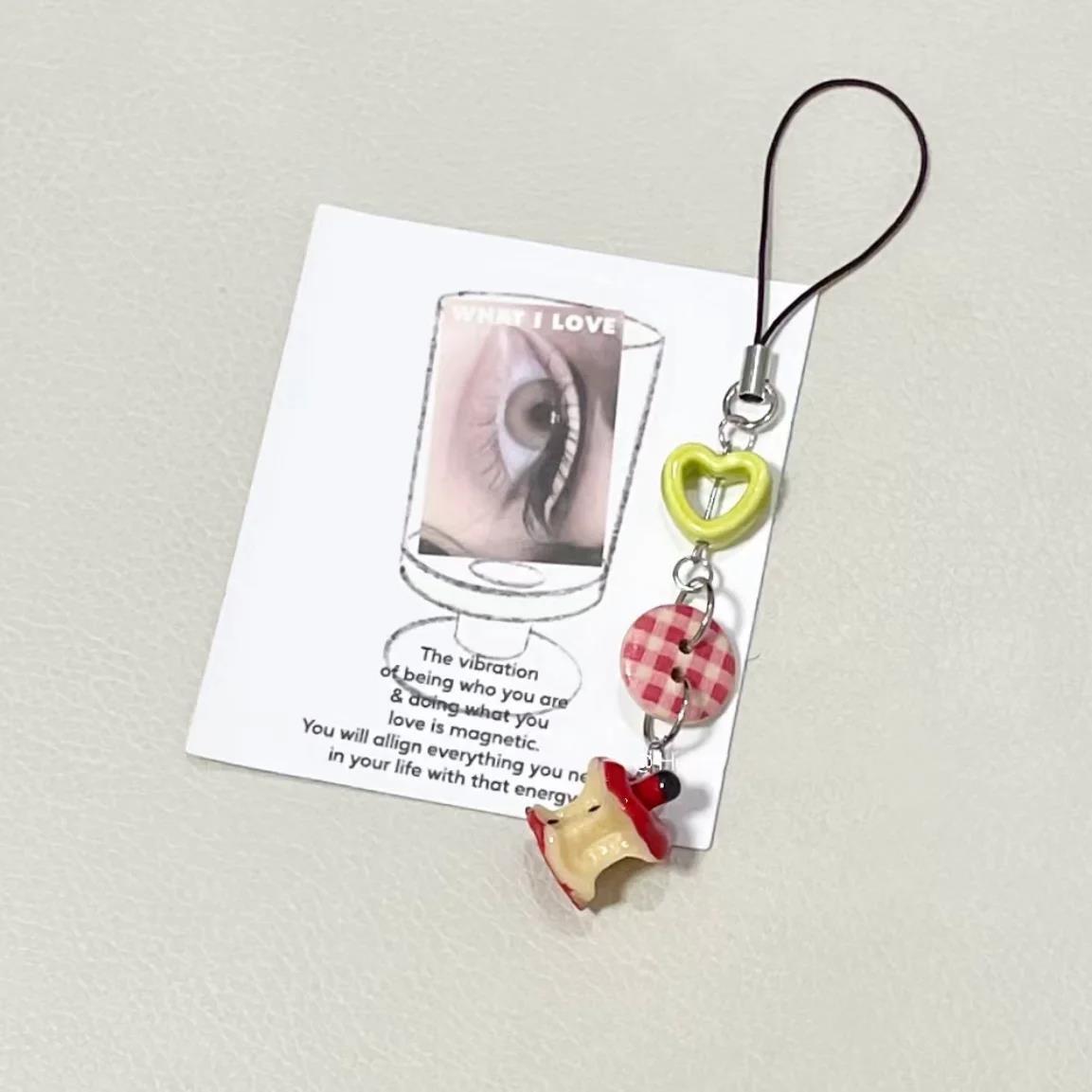Phone Accessories Red - 1pc Mini Phone Charms Pendant Kawaii