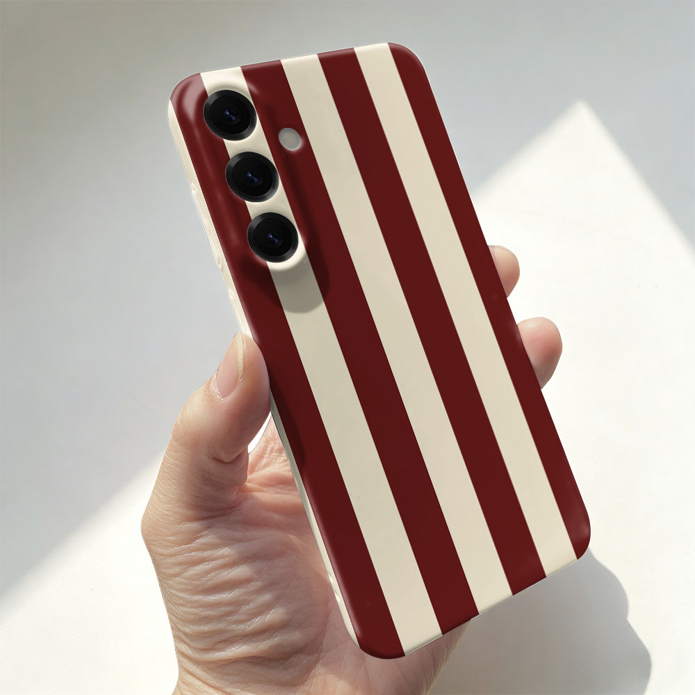 Phone Accessories Red - Red White Striped Case For Samsung