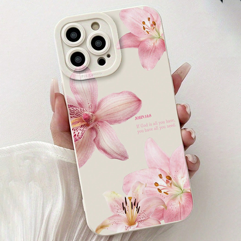 Blue Floral Painted Silicone I - Phone Accessories List ulasan dan harga