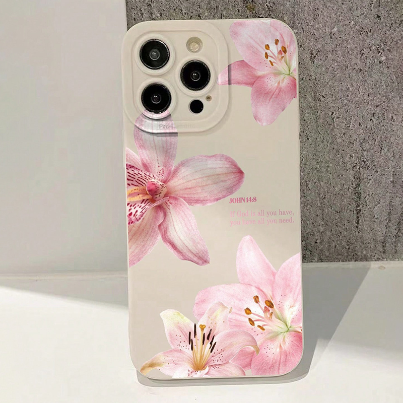 Blue Floral Painted Silicone I - Phone Accessories List ulasan dan harga