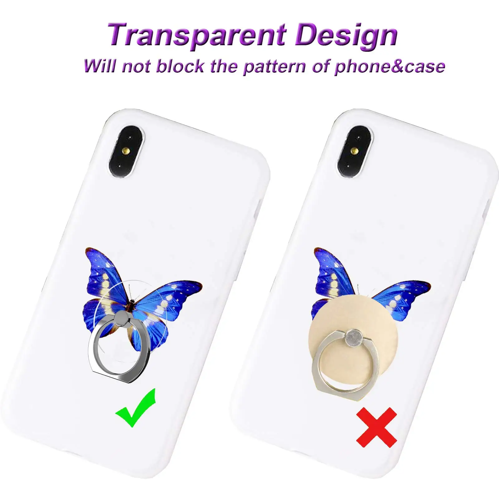 Transparent Mobile Phone Ring  - Phone Accessories Vendor ulasan dan harga