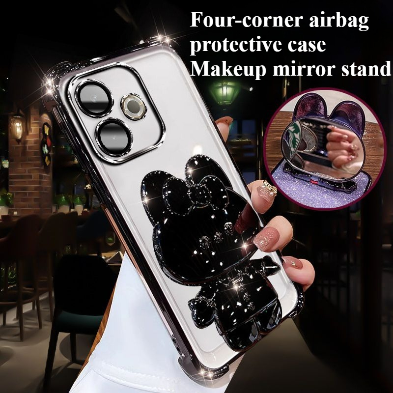 Fashion Glitter Mirror Holder  - Phone Accessories Vivo ulasan dan harga
