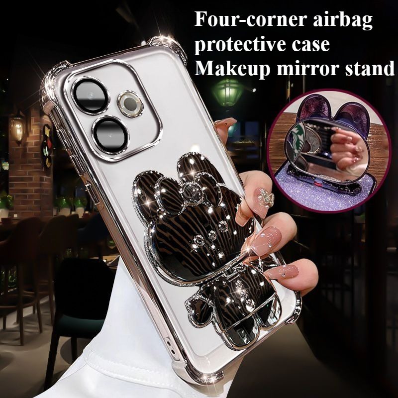 Fashion Glitter Mirror Holder  - Phone Accessories Vivo ulasan dan harga