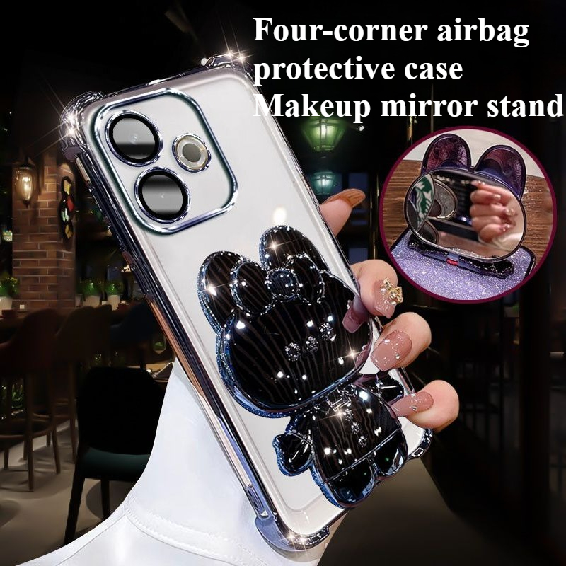 Fashion Glitter Mirror Holder  - Phone Accessories Vivo ulasan dan harga