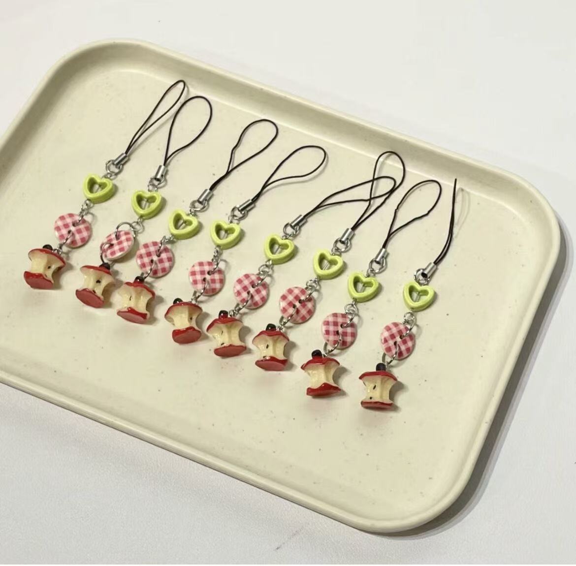 1pc Mini Phone Charms Pendant  - Phone Accessories Red ulasan dan harga
