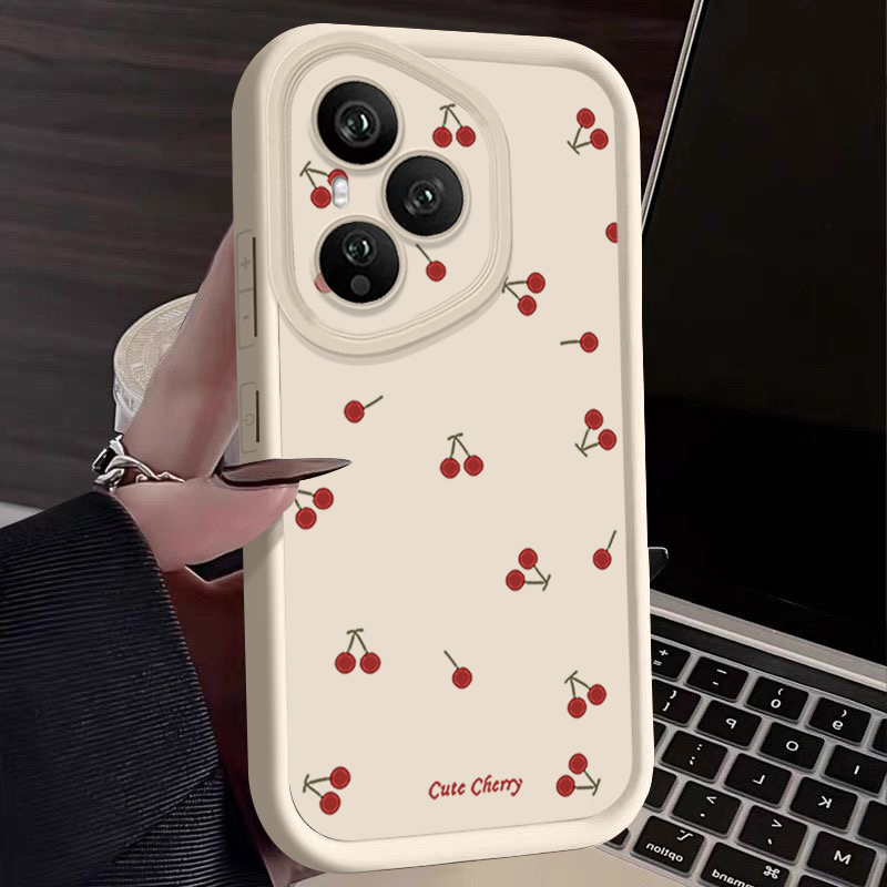 Mini Red Cherry Printed Soft T - Phone Accessories Red ulasan dan harga