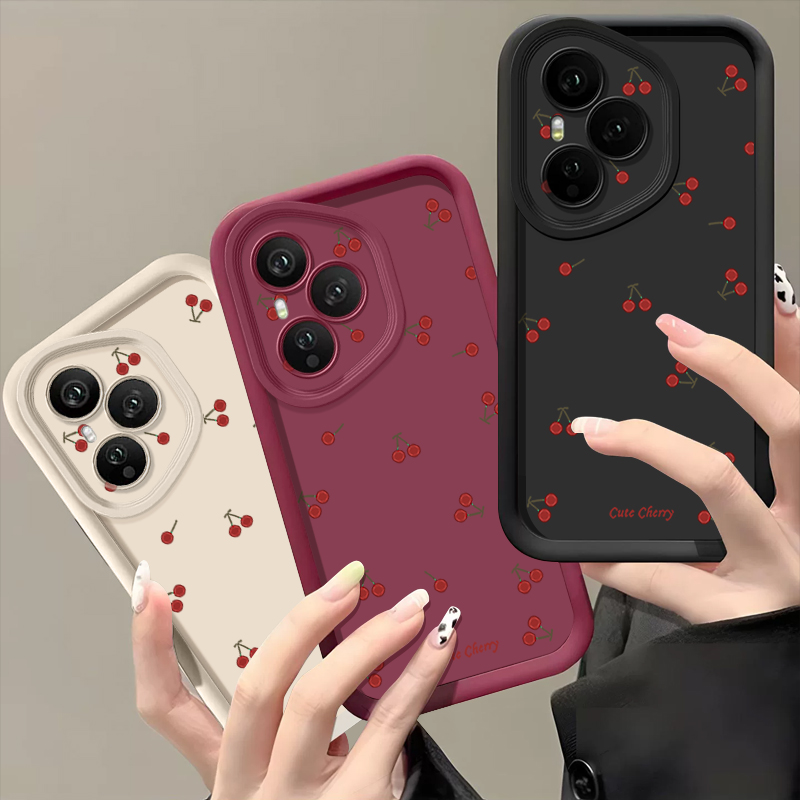 Mini Red Cherry Printed Soft T - Phone Accessories Red ulasan dan harga