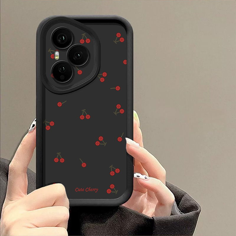 Mini Red Cherry Printed Soft T - Phone Accessories Red ulasan dan harga