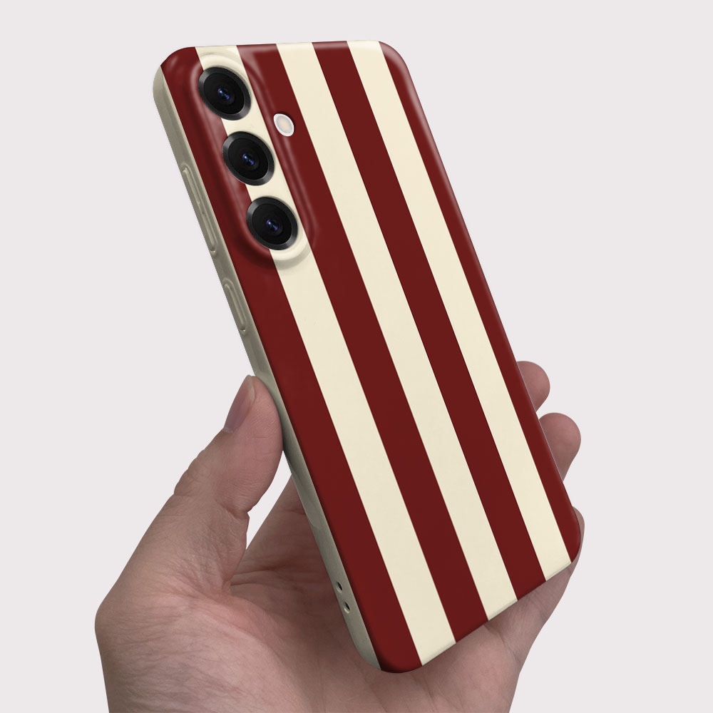 Red White Striped Case For Sam - Phone Accessories Red ulasan dan harga
