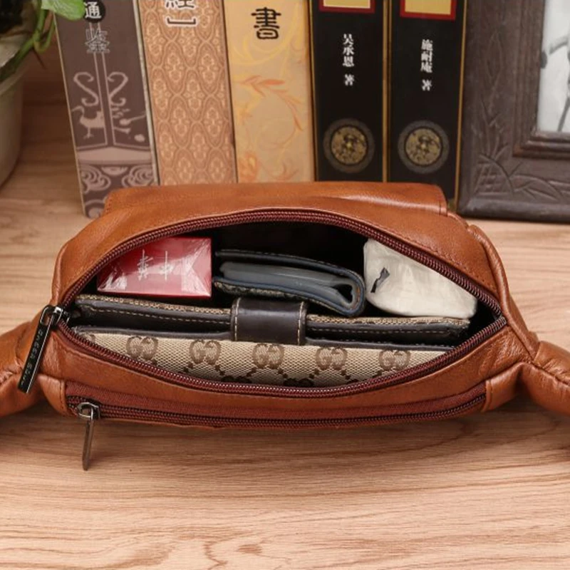 Men Genuine Leather Belt Waist - Phone Accessories Men ulasan dan harga