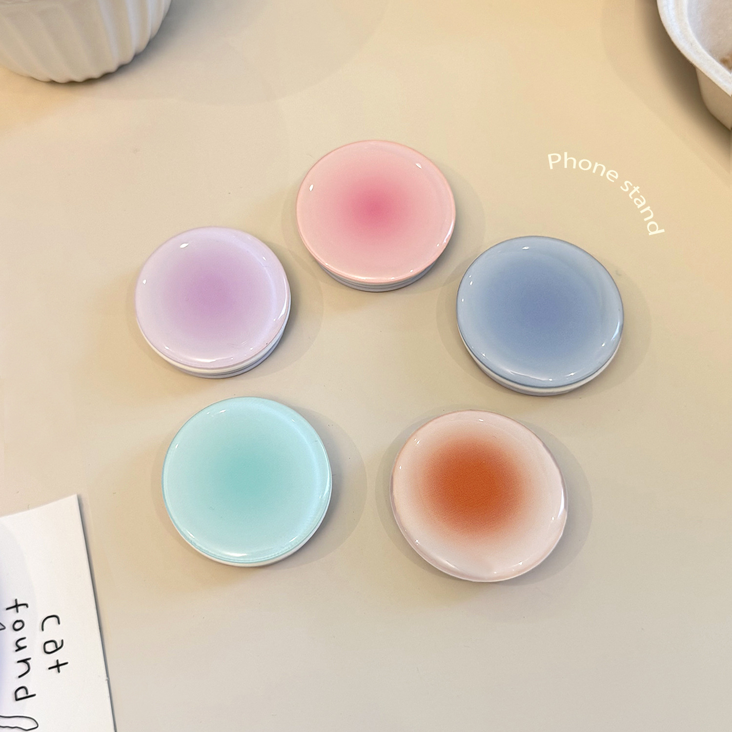 Ins Style Gradient Phone Grip  - Phone Accessories Vendor ulasan dan harga