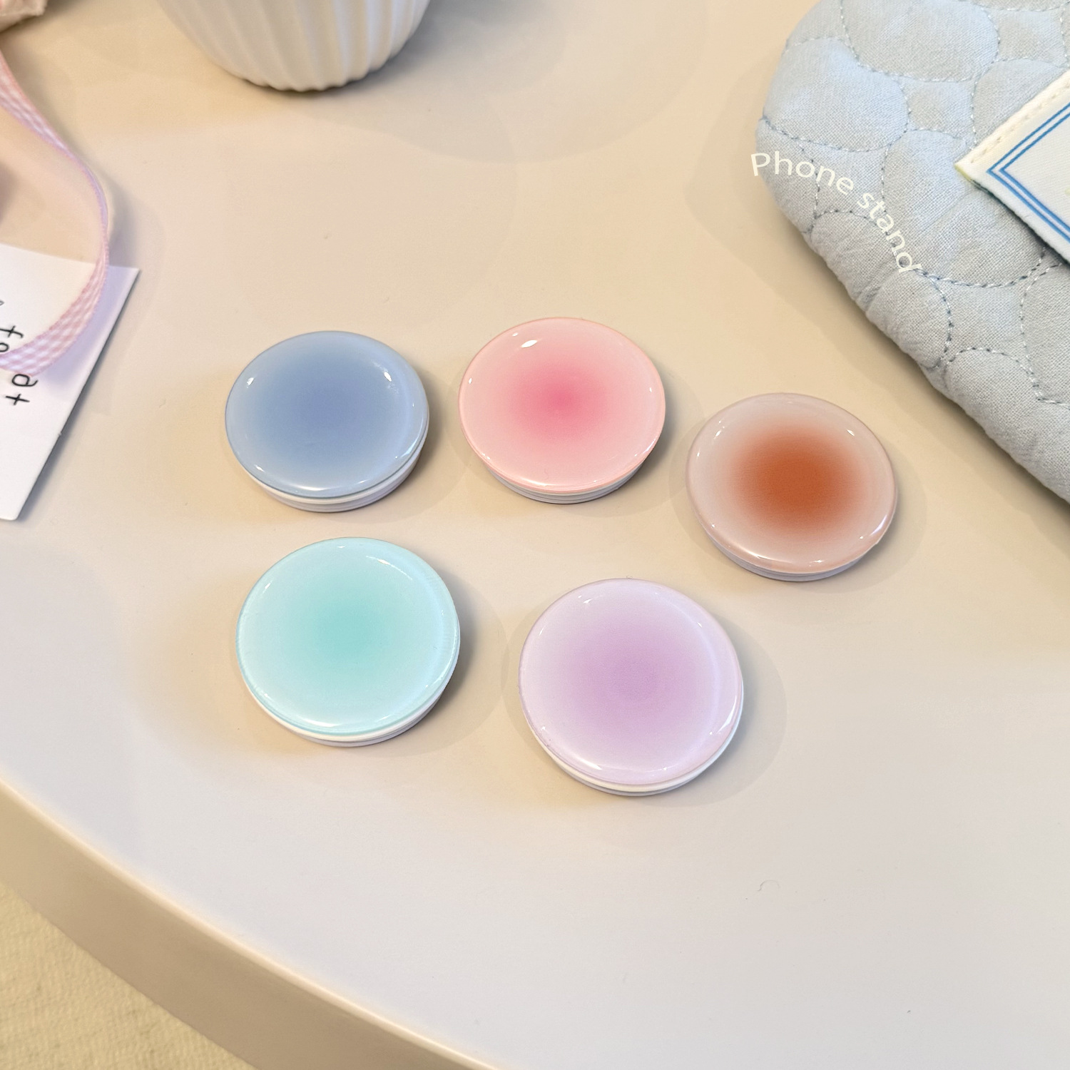 Ins Style Gradient Phone Grip  - Phone Accessories Vendor ulasan dan harga