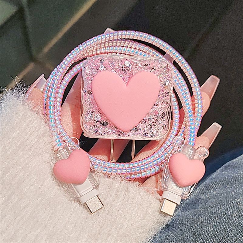 High Quality Pink Heart Charge - Phone Accessories Vendor ulasan dan harga