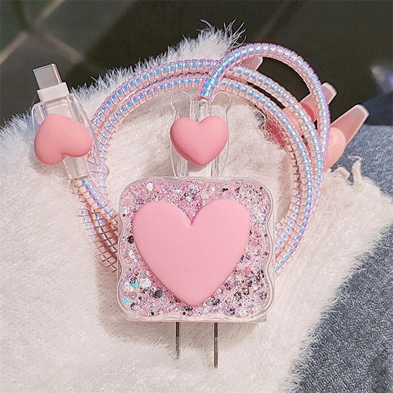 High Quality Pink Heart Charge - Phone Accessories Vendor ulasan dan harga