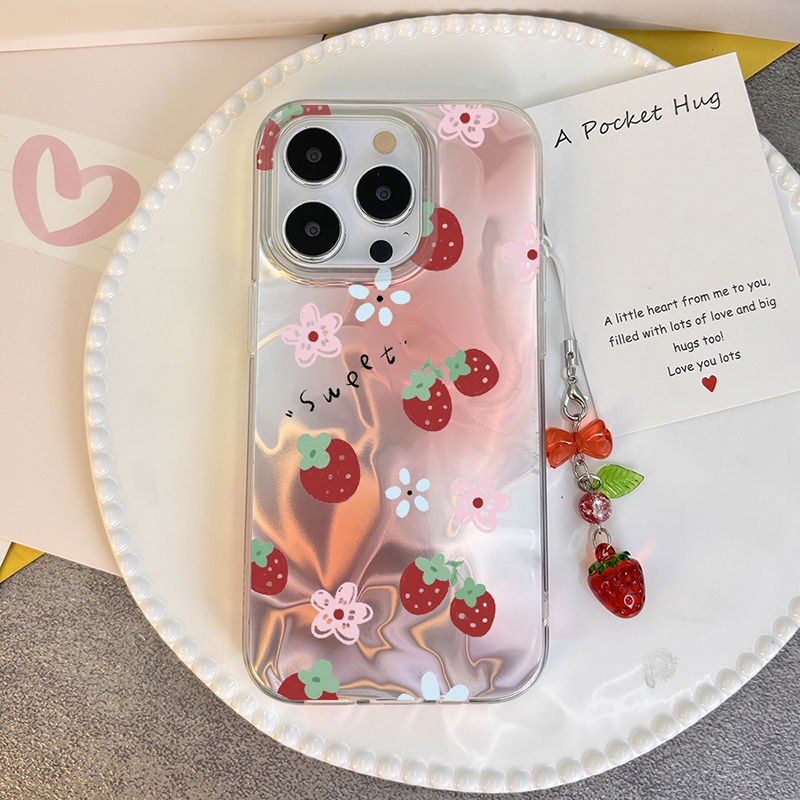 Bow Cherry Strawberry Case For - Vivo V40 ulasan dan harga
