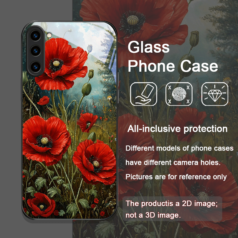 Retro Poppy Flower Bloom Hot R - Phone Accessories Red ulasan dan harga