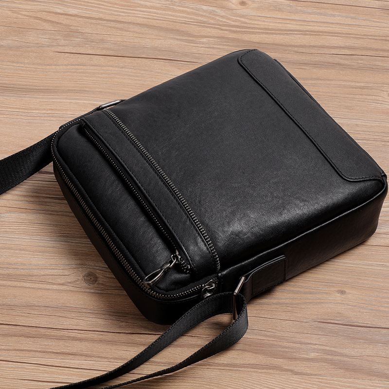 Genuine Leather Men Crossbody  - Phone Accessories Men ulasan dan harga