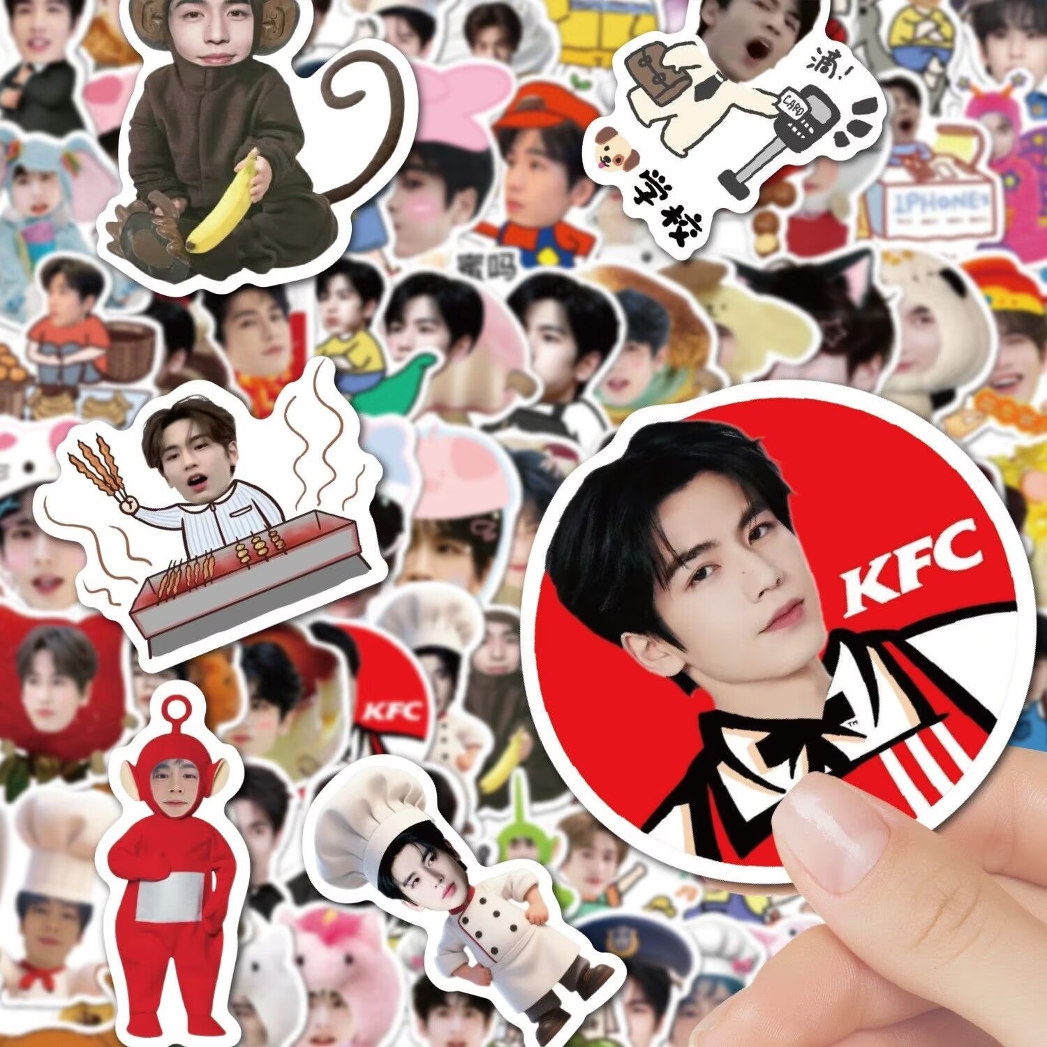 Zhang Linghe Big Head Stickers - Phone Accessories Baby ulasan dan harga