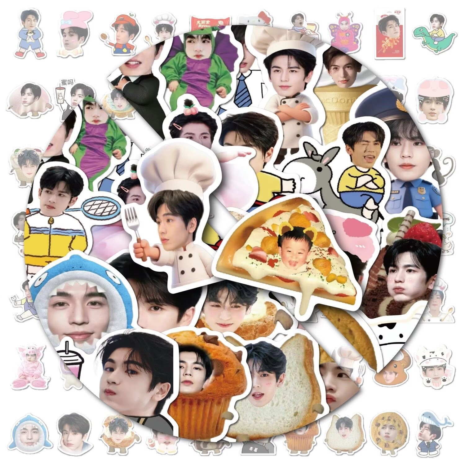 Zhang Linghe Big Head Stickers - Phone Accessories Baby ulasan dan harga