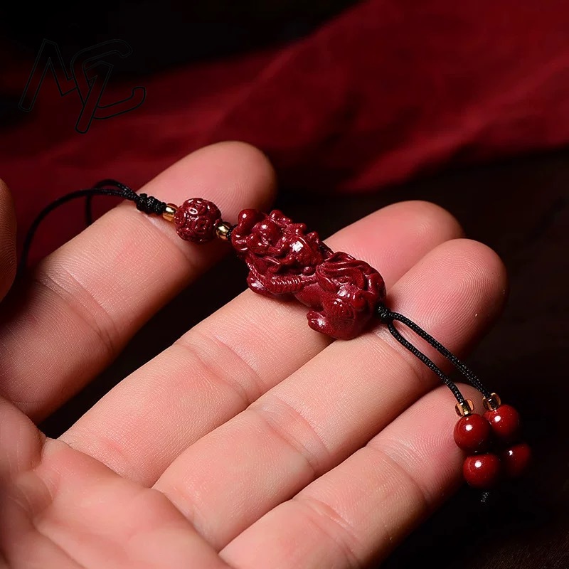 Natural Red Cinnabar Goldfish  - Phone Accessories Red ulasan dan harga