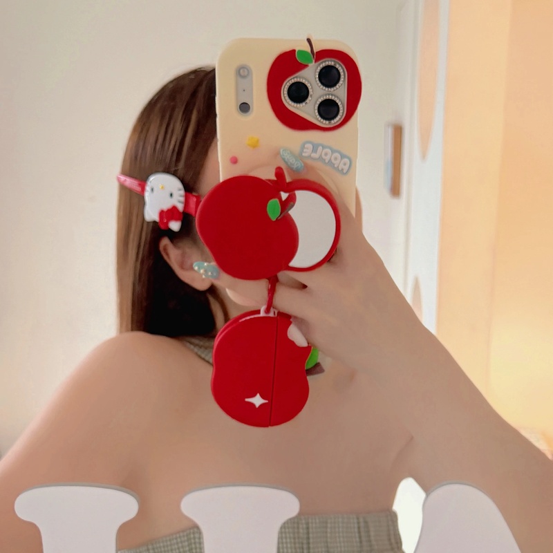Cute With Stand Mirror Silicon - Airpod Case Cover ulasan dan harga