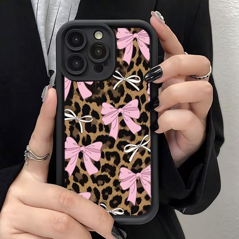 Leopard Print Bow Phone Case F - Phone Accessories List ulasan dan harga
