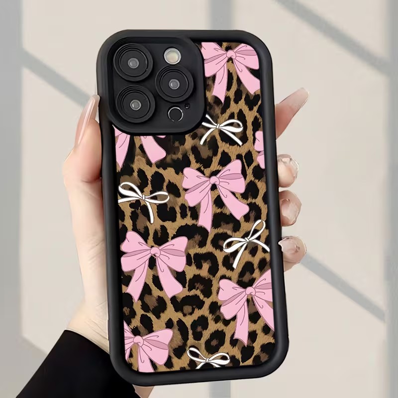 Leopard Print Bow Phone Case F - Phone Accessories List ulasan dan harga