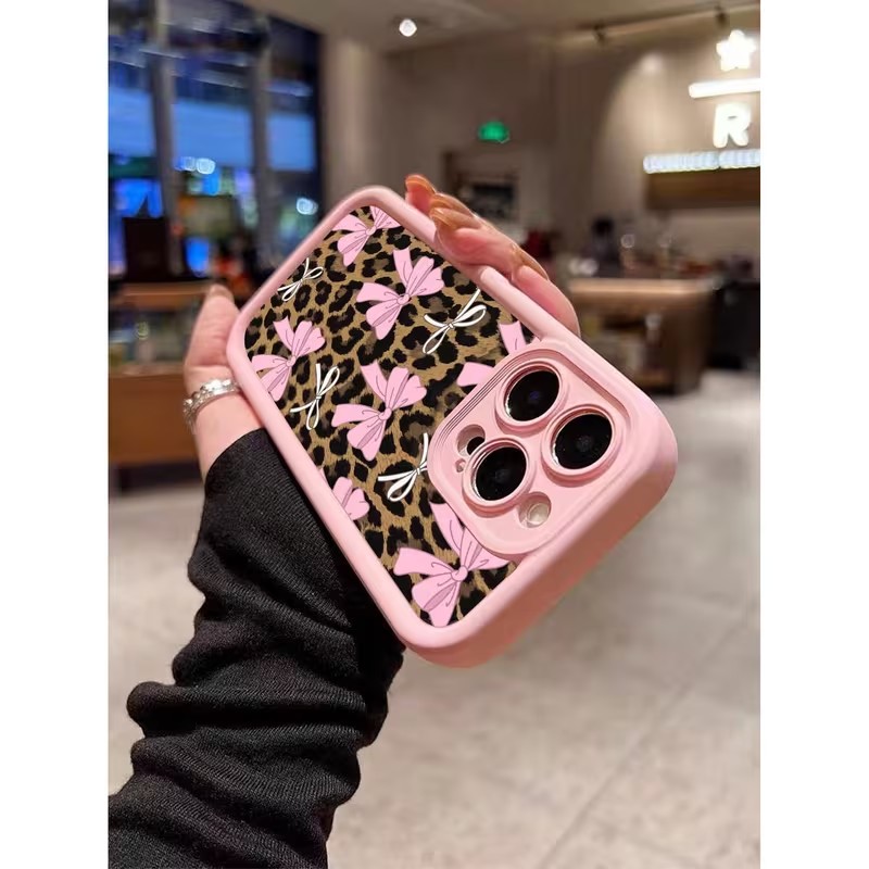 Leopard Print Bow Phone Case F - Phone Accessories List ulasan dan harga