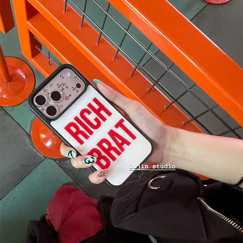 Korean Ins Fashion Cool Red Le - Phone Accessories Red ulasan dan harga