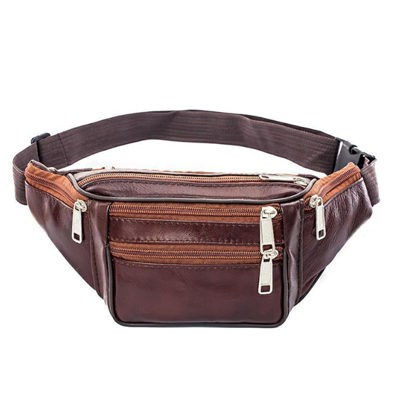 PU Leather Waist Bag Men Waist - Phone Accessories Men ulasan dan harga