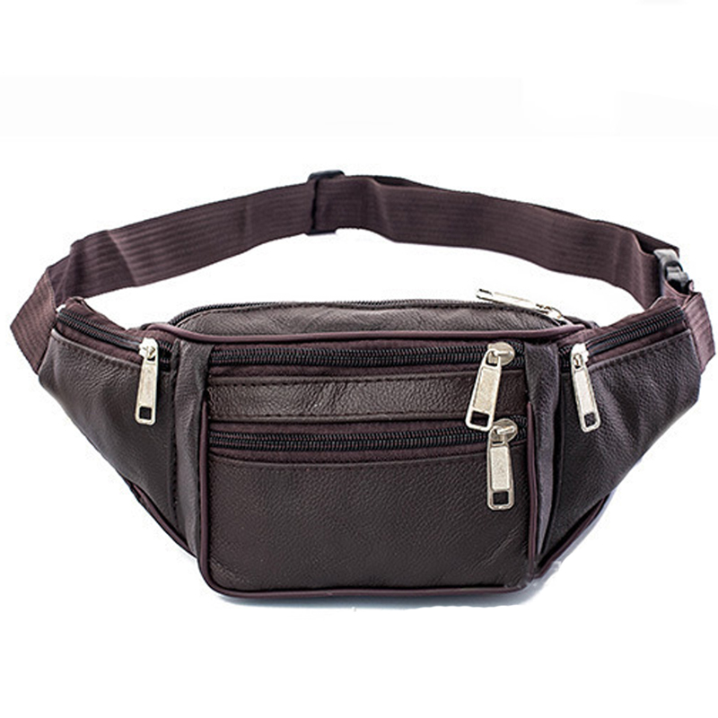 PU Leather Waist Bag Men Waist - Phone Accessories Men ulasan dan harga