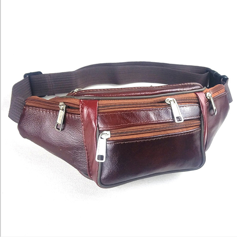 PU Leather Waist Bag Men Waist - Phone Accessories Men ulasan dan harga