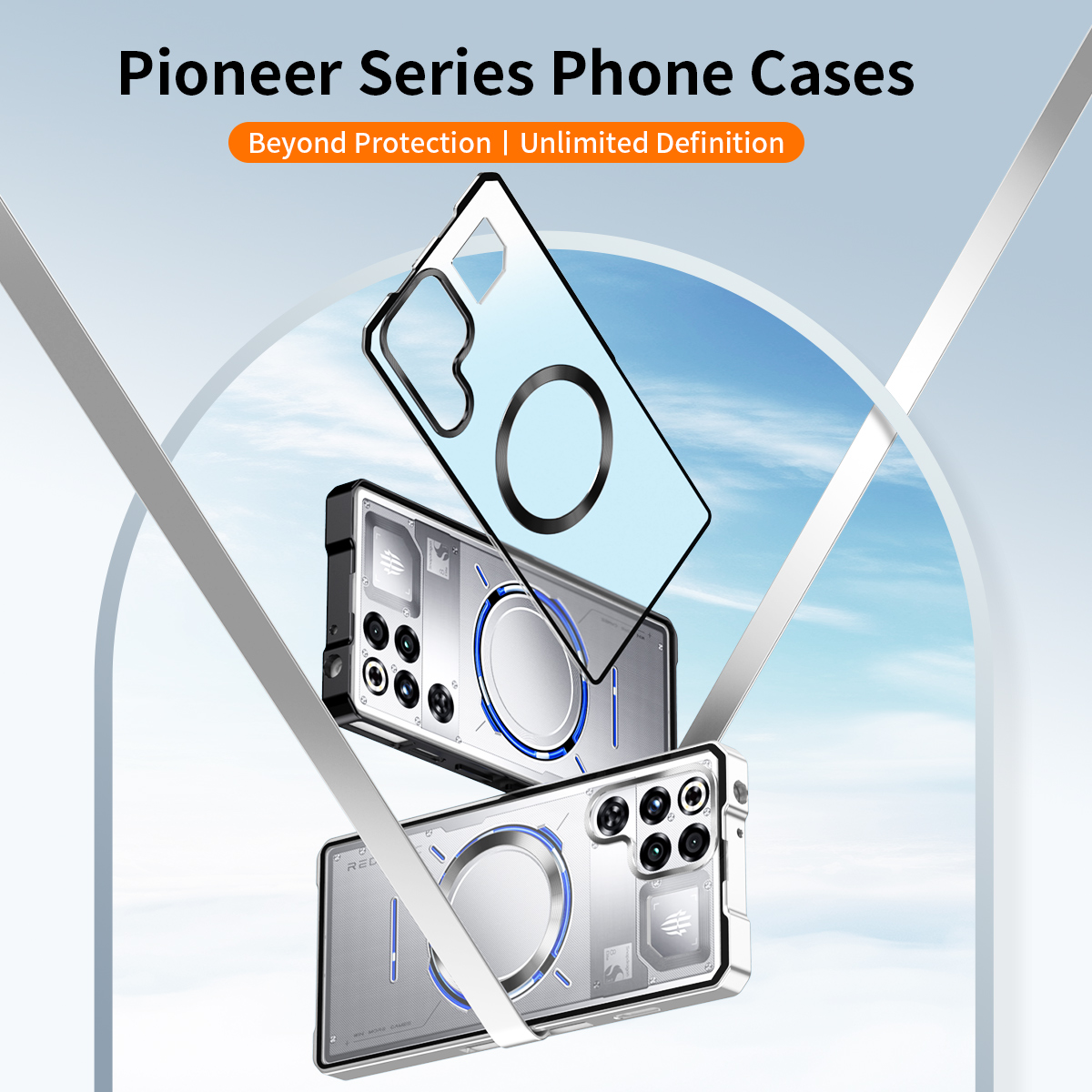Metal Border+Push Pull PC Fros - Phone Accessories Red ulasan dan harga